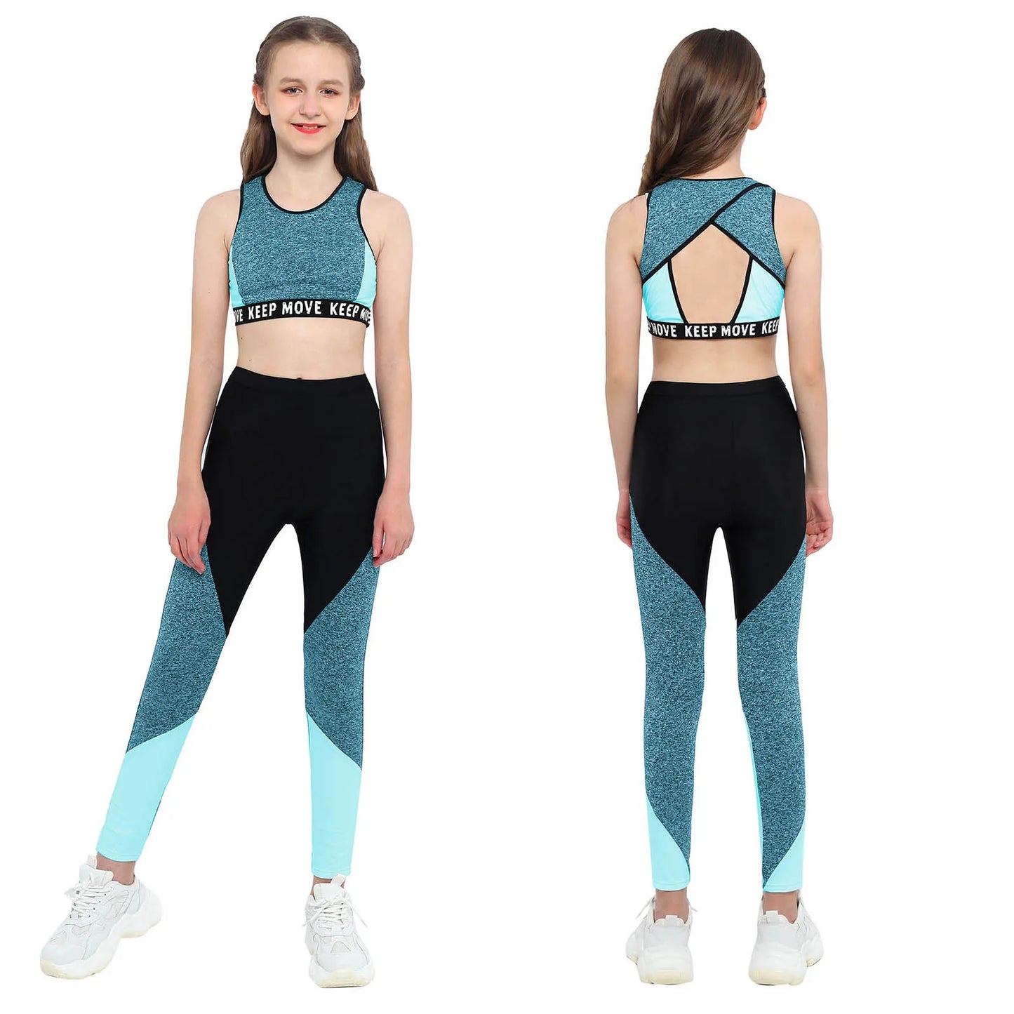 Girls Fitness Workout Outfit