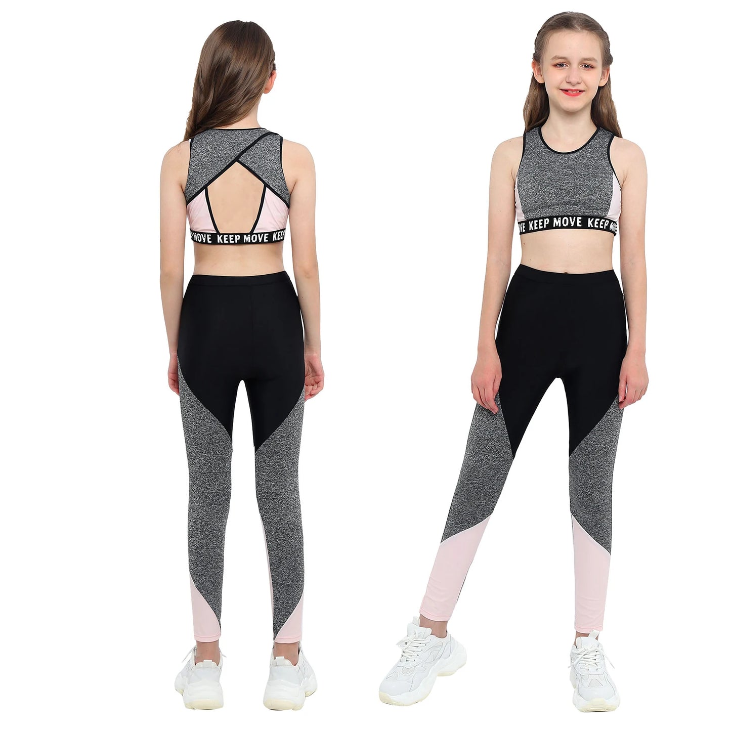 Girls Fitness Workout Outfit