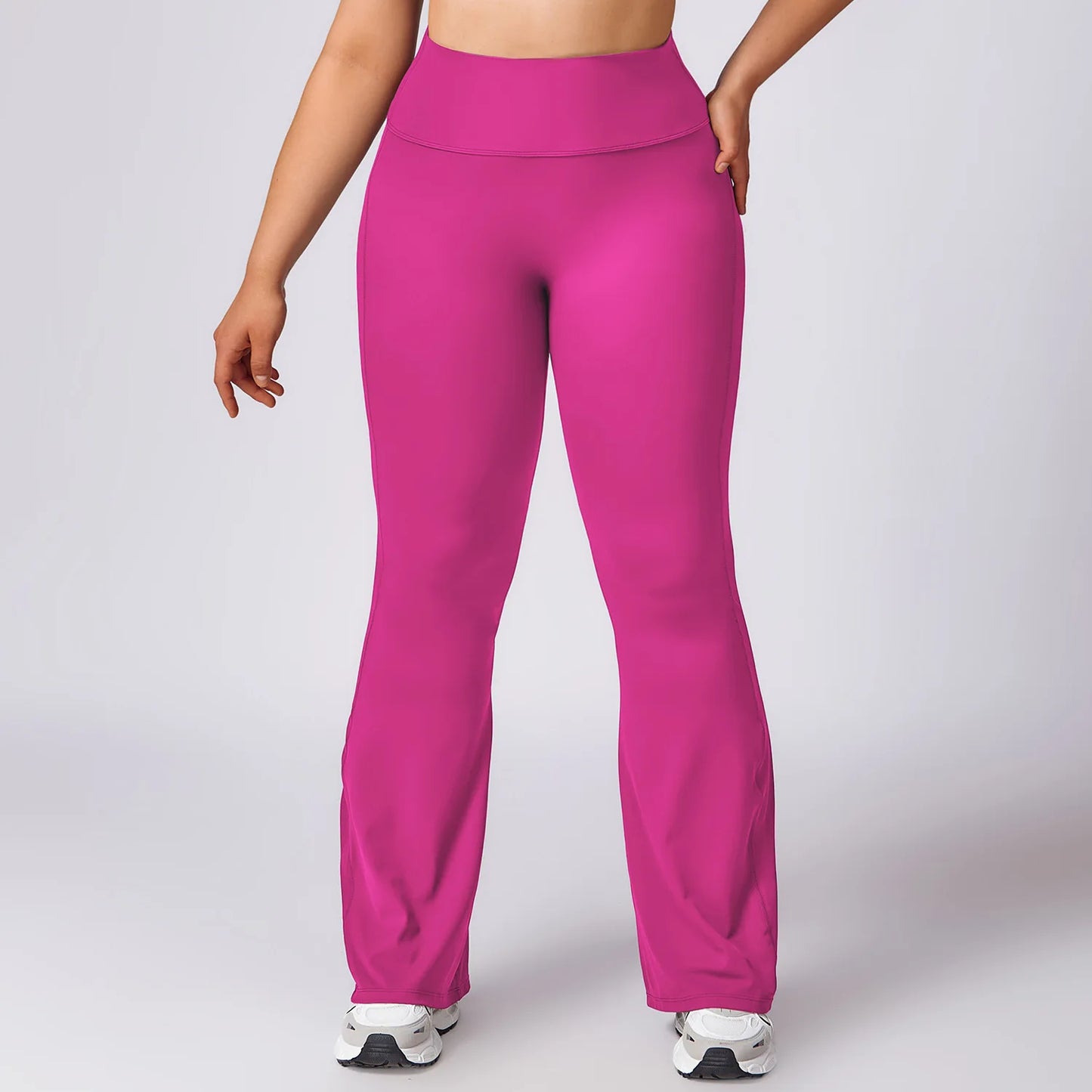 Plus Size Yoga Flared High Waist Breathable Wide Leg Pant