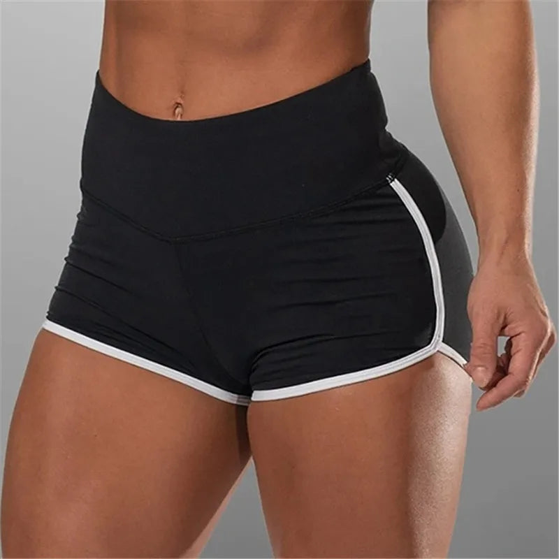 Womens Sports Shorts High Waist Shorts Women Exercise Sexy Hips Push Up Sportswear Quick-drying Running Casual Shorts