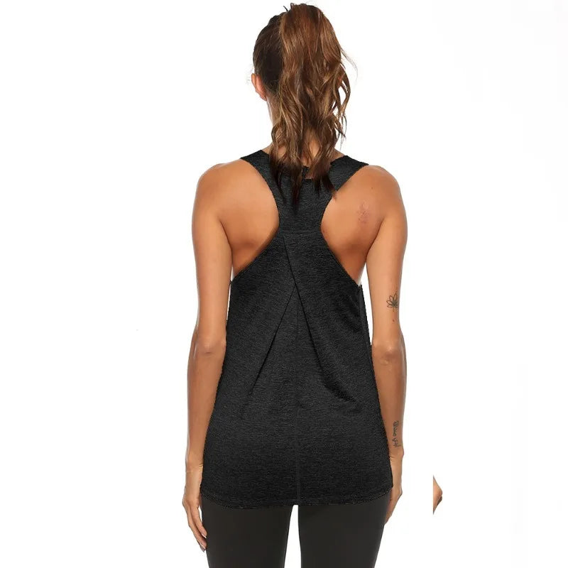 Plus Size Women Quick Dry Gym Tank Top