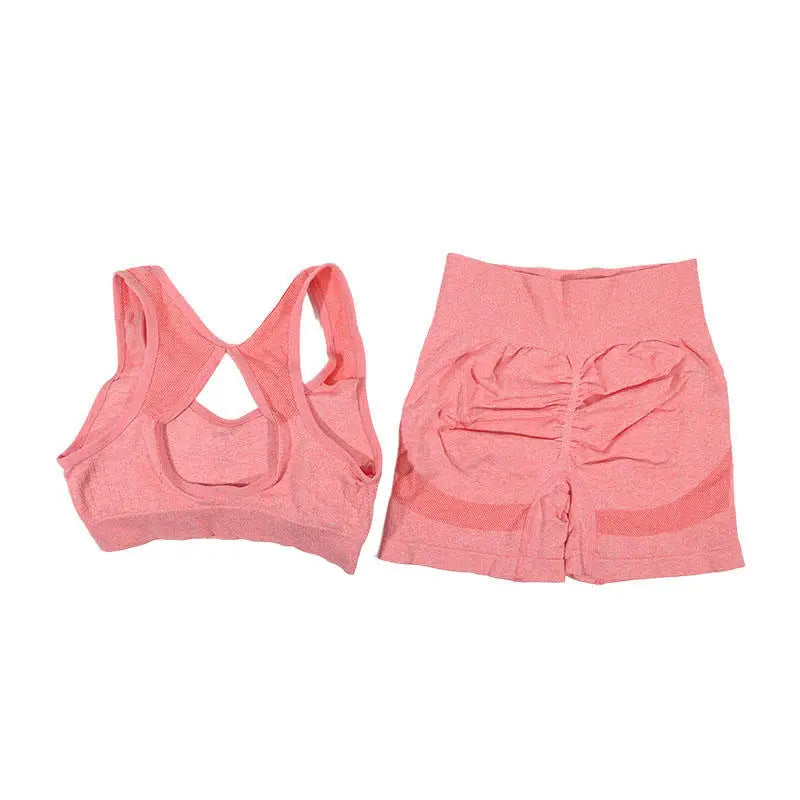 Yoga Suit Sports Underwear Women's Fitness Vest Running Shorts Set Workout