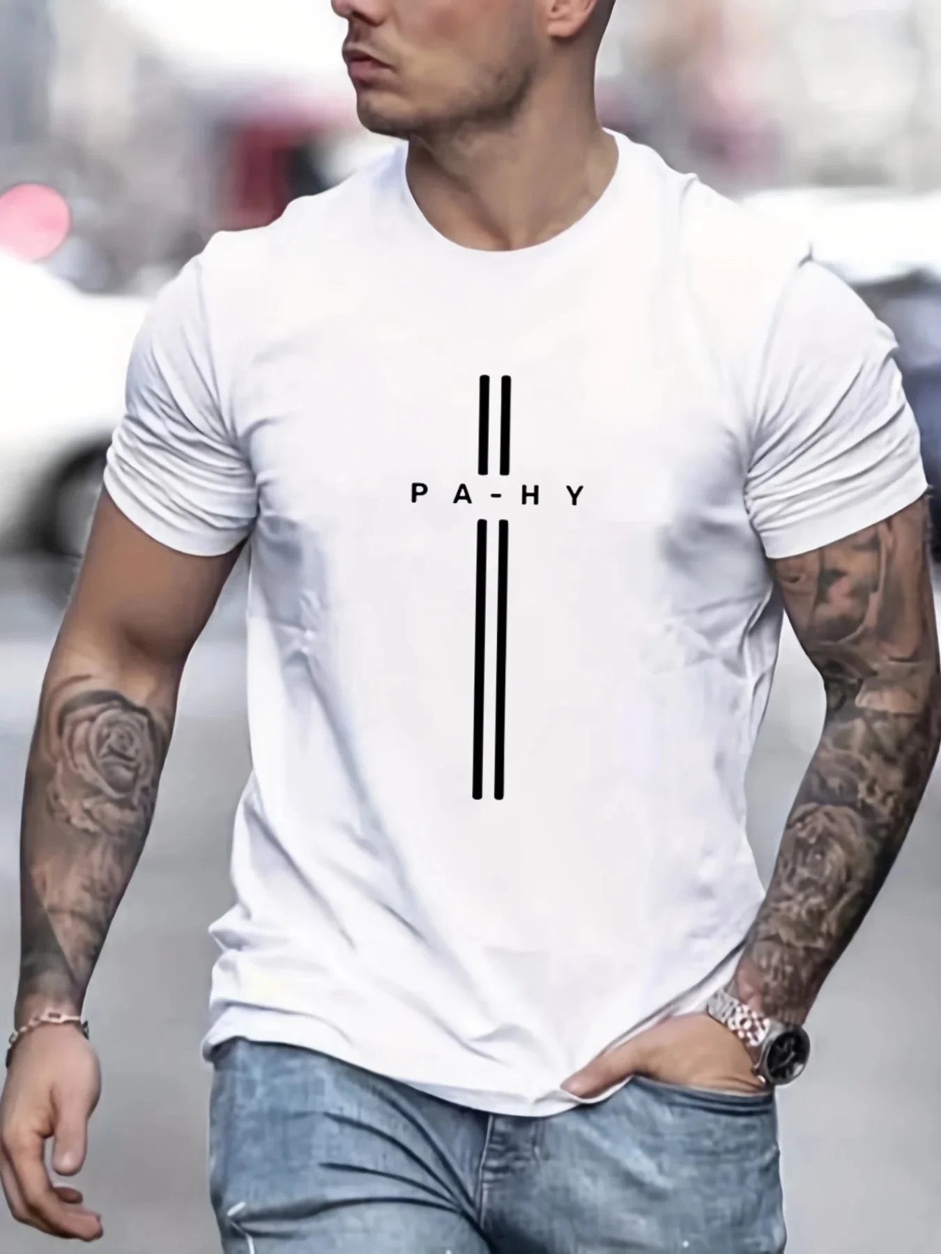 Men's 100% Pure Cotton Short Sleeved T-shirt