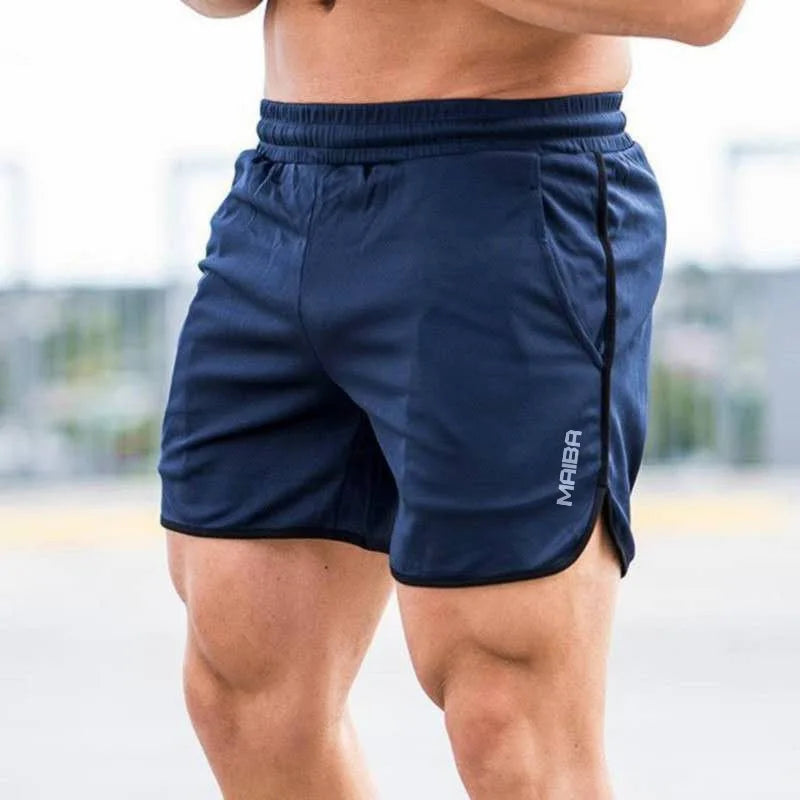 Shorts New Fitness Breathable Sports Shorts Running Quick Dry Pants Summer Slim Training Quarter Pants 2023