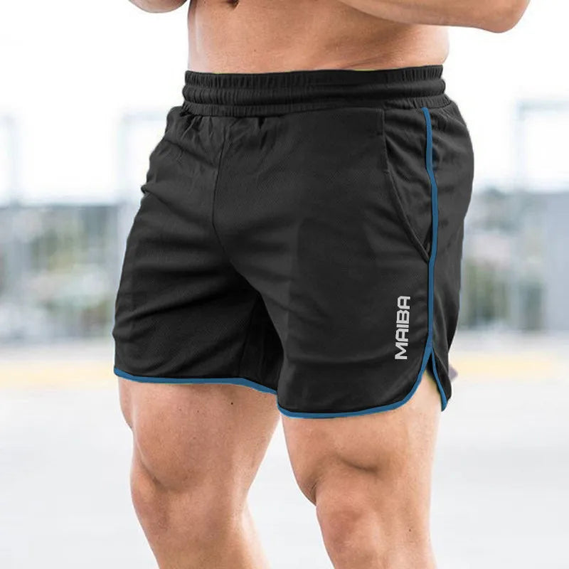 Shorts New Fitness Breathable Sports Shorts Running Quick Dry Pants Summer Slim Training Quarter Pants 2023