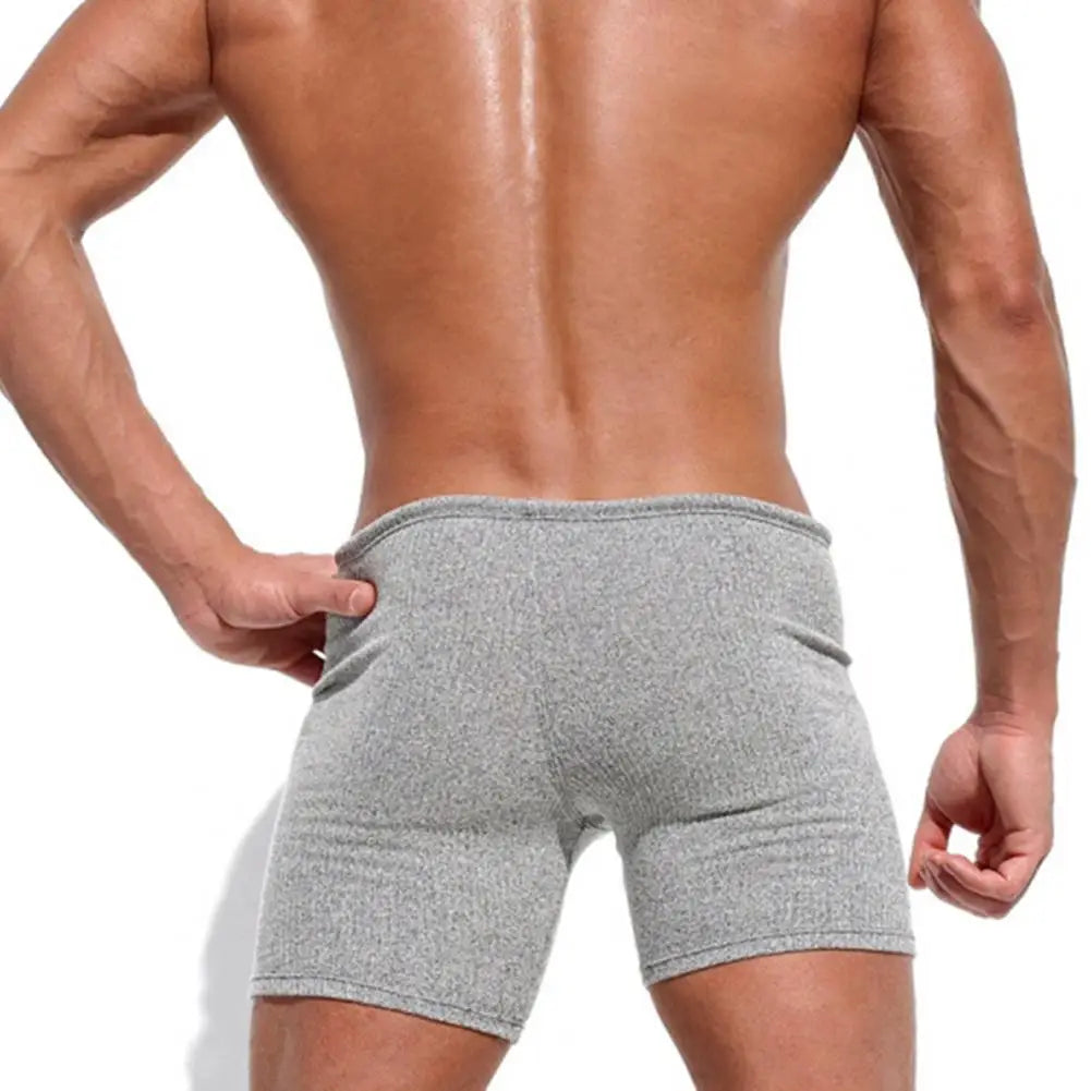 Men Beach Shorts Drawstring Summer Swim Trunks Sport Gym Running Shorts Vacation Sport Pants Activewear Shorts Exercise Trousers
