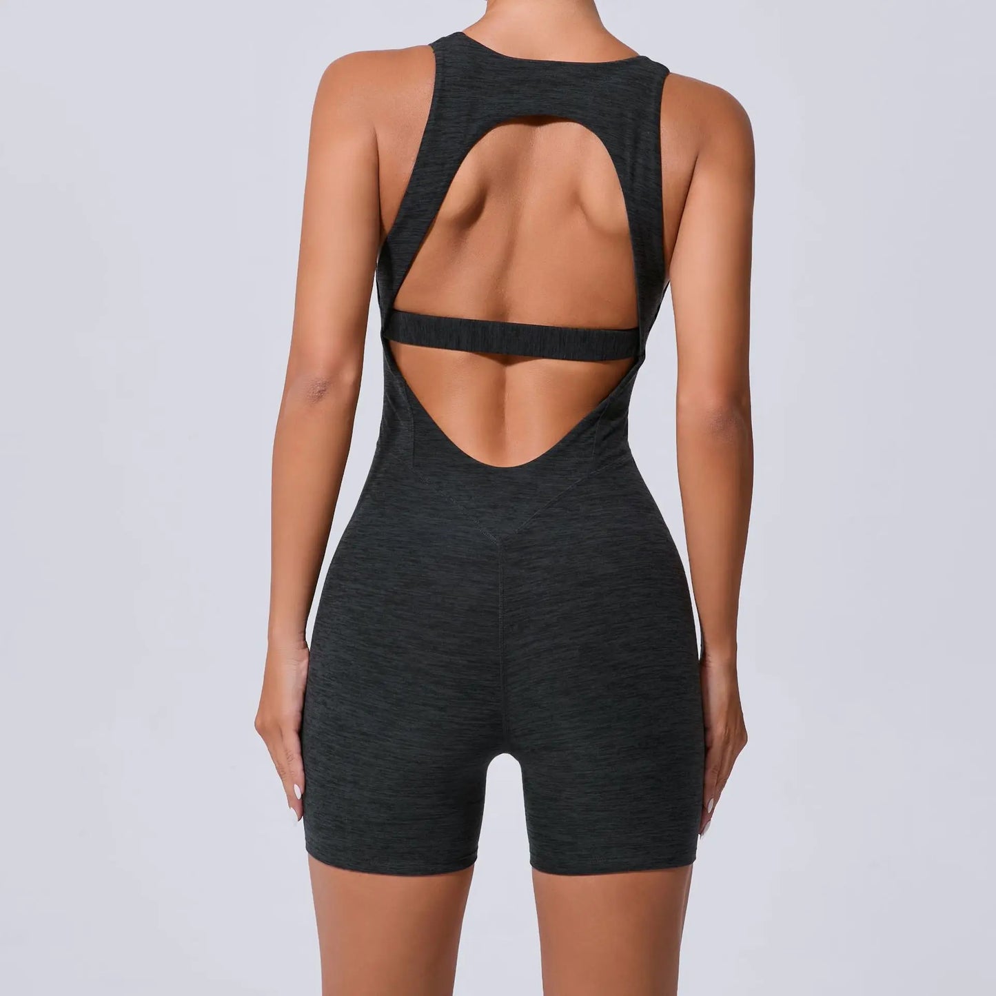 Seamless Yoga Sets Sports Fitness High Waist Hip-lifting Shorts Backless Shockproof Bra Suits Workout Gym Shorts Sets for Women