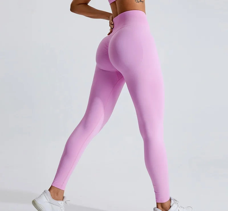 2024 New Arrival Women Seamless Rib Sportswear Active Gym Wear Scrunch Bra Fitness Clothing Wavy Waist Legging Yoga Wear Set