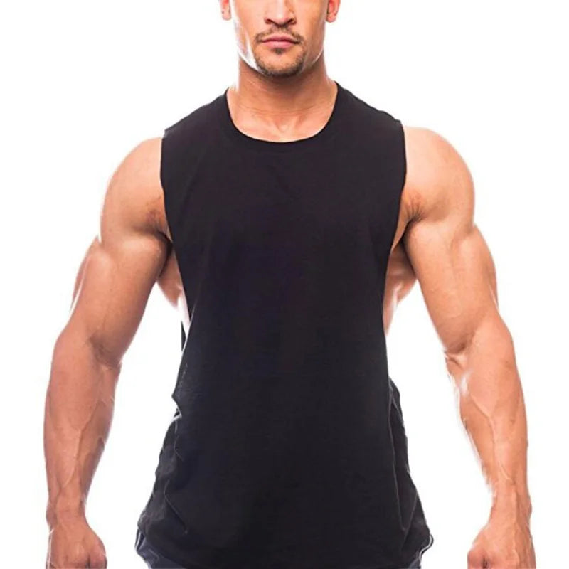 Mens Loose Open Side Tank Top