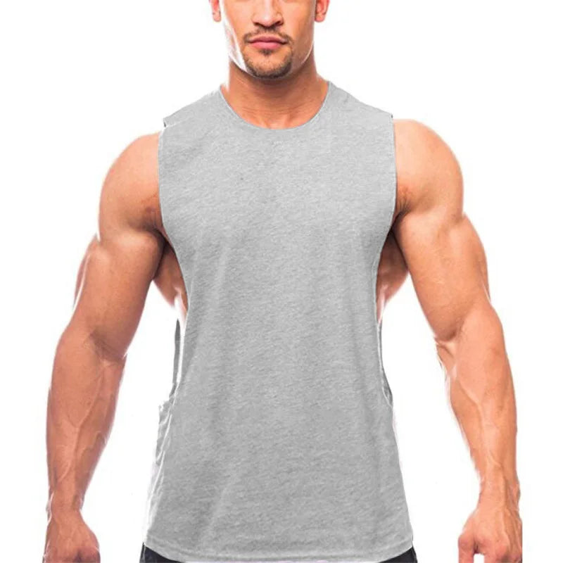 Mens Loose Open Side Tank Top