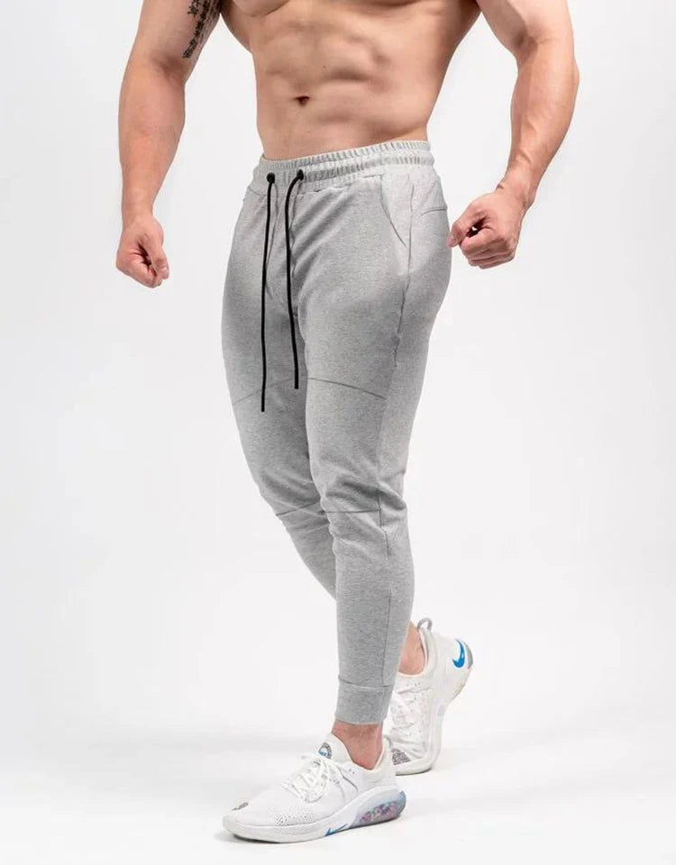 Men Elastic Bottom Tapered Drawstring Jogger