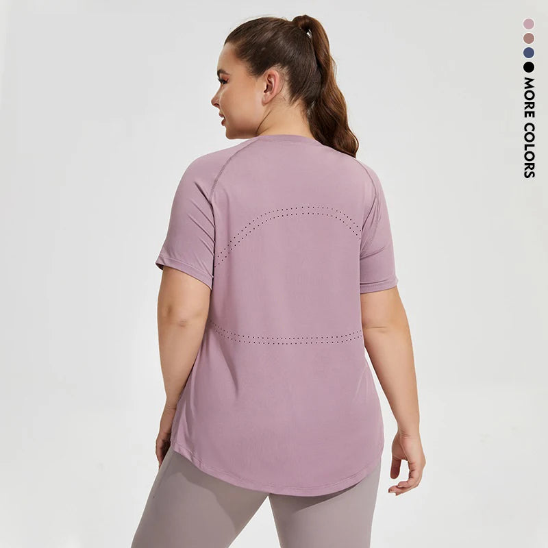 Plus Size Oversized Quick Drying Yoga Sports Top