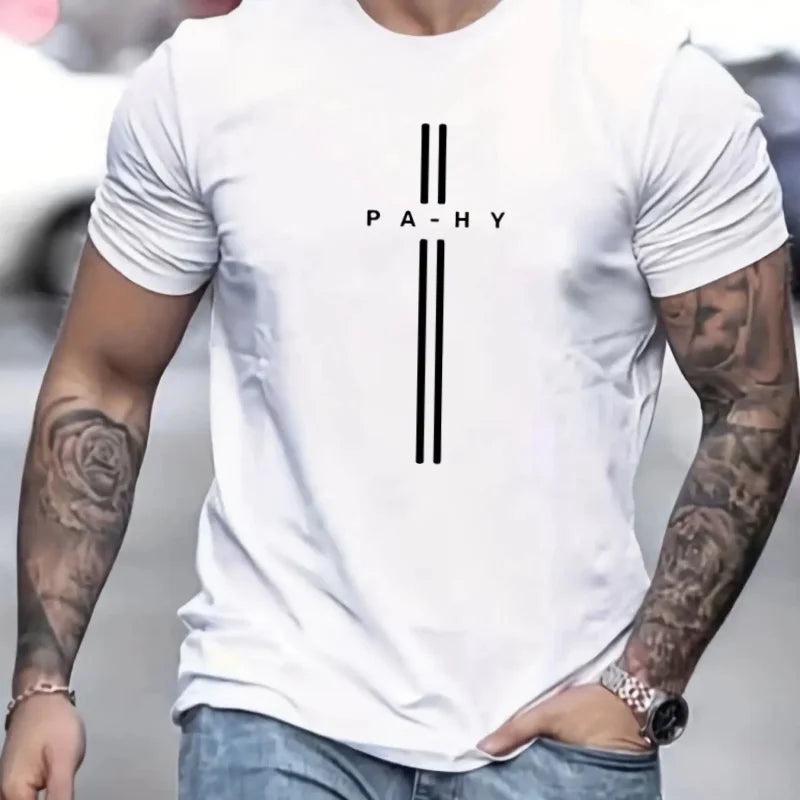 Men's 100% Pure Cotton Short Sleeved T-shirt