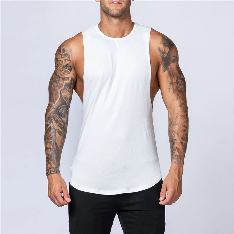 Men's Summer Fitness Cotton Tank Top