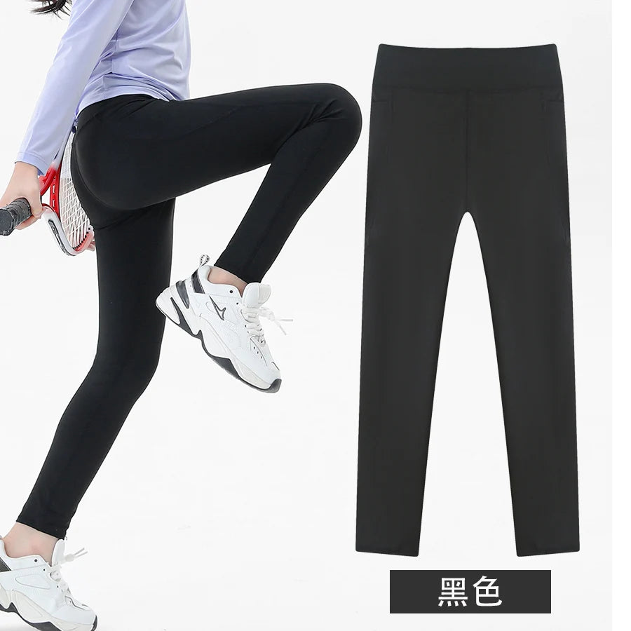 Girls Athletic Leggings Kids Dance Running Yoga Pants