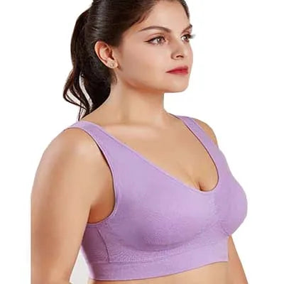 Plus Size Women Seamless Bra with Pads Big