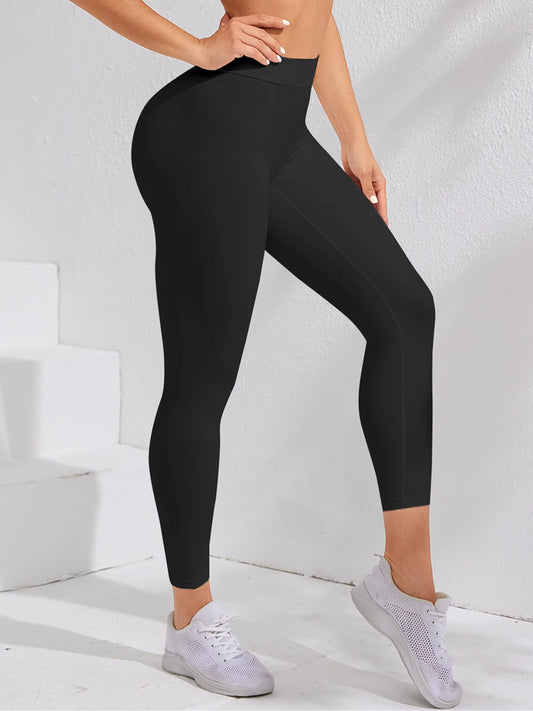 Plus Size  Sexy V Waist Workout Gym Leggings