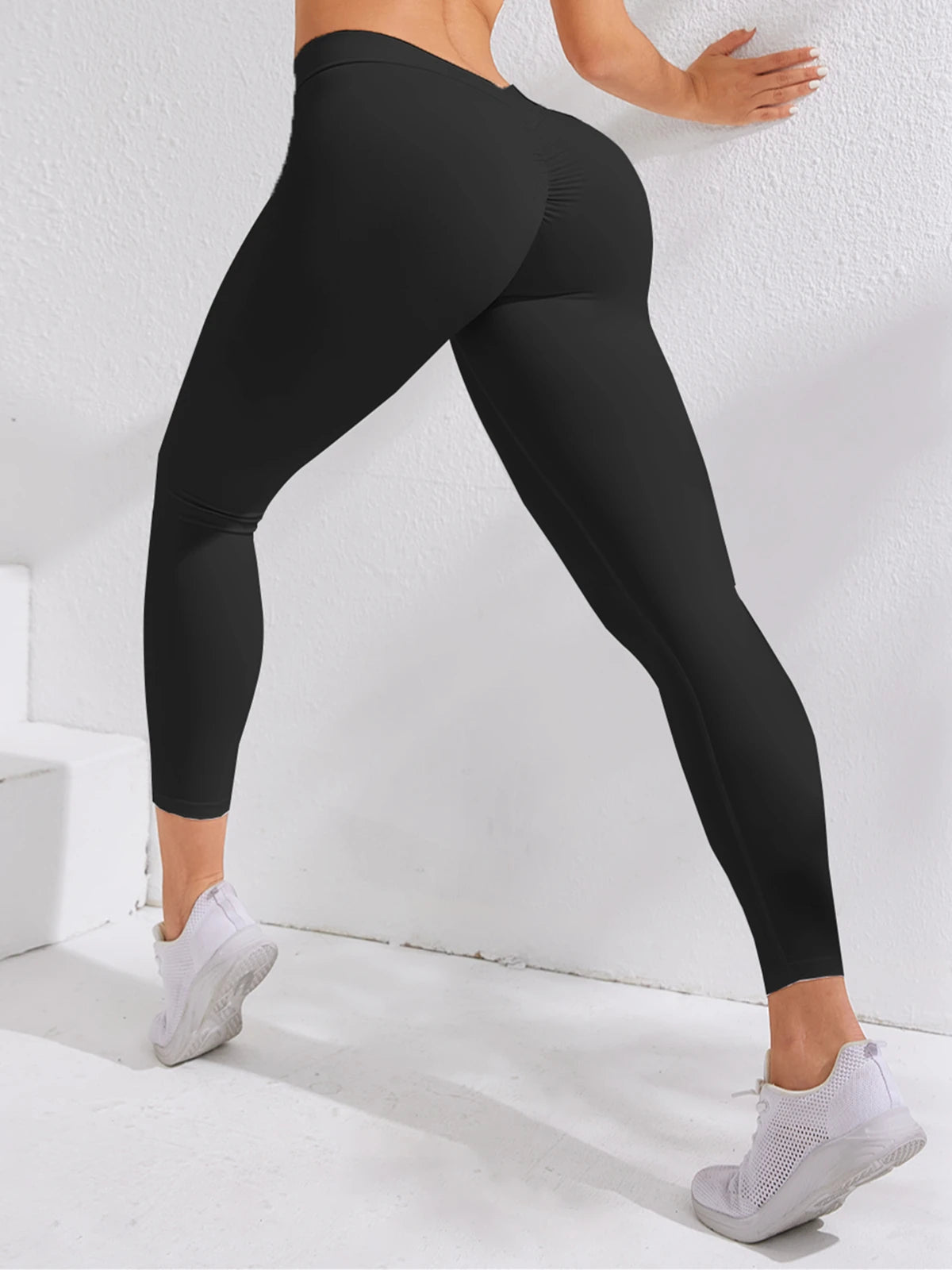 Plus Size  Sexy V Waist Workout Gym Leggings