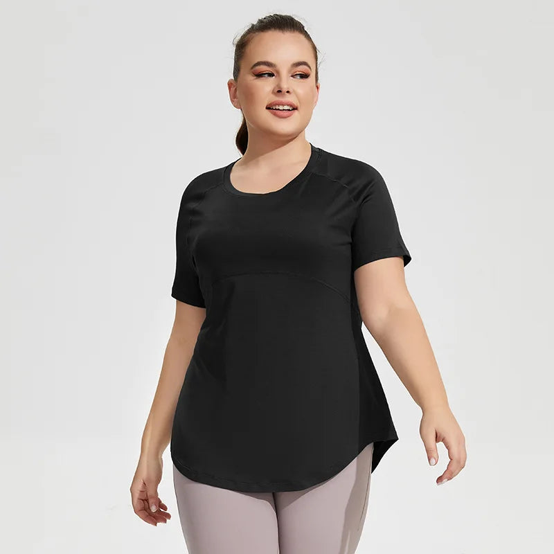 Plus Size Oversized Quick Drying Yoga Sports Top