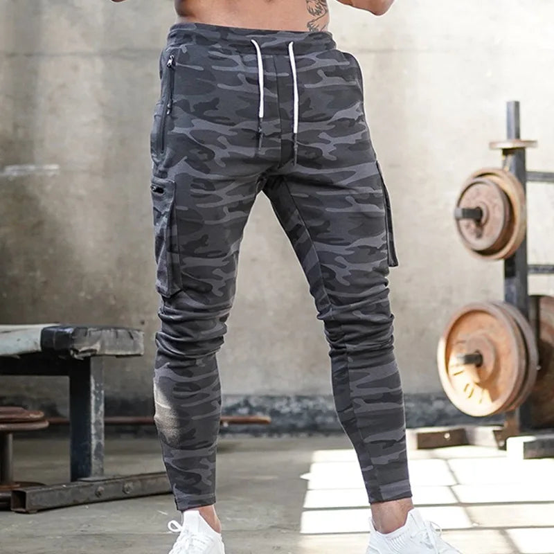 Gym Men's Versatile Multi-Pocket Workout Cargo Pants