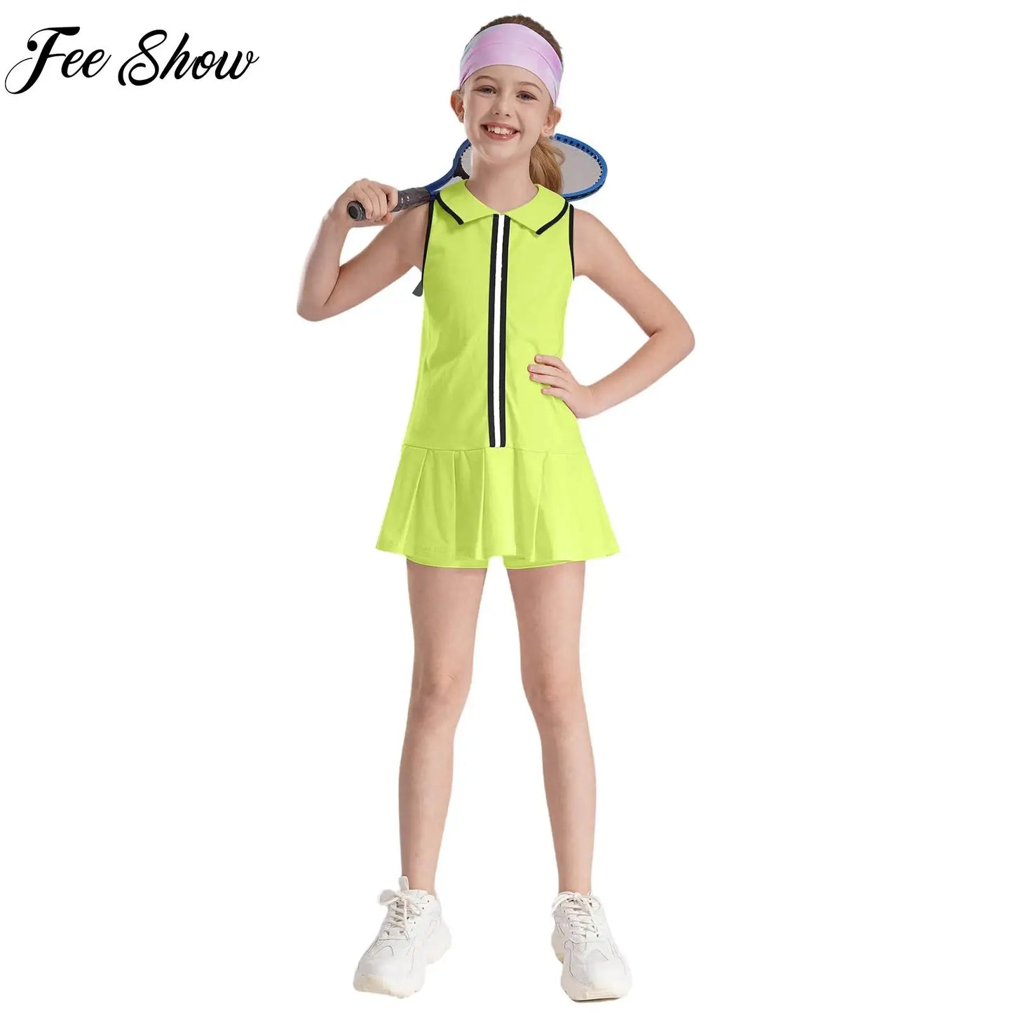 Girls Sport Pleated Dress