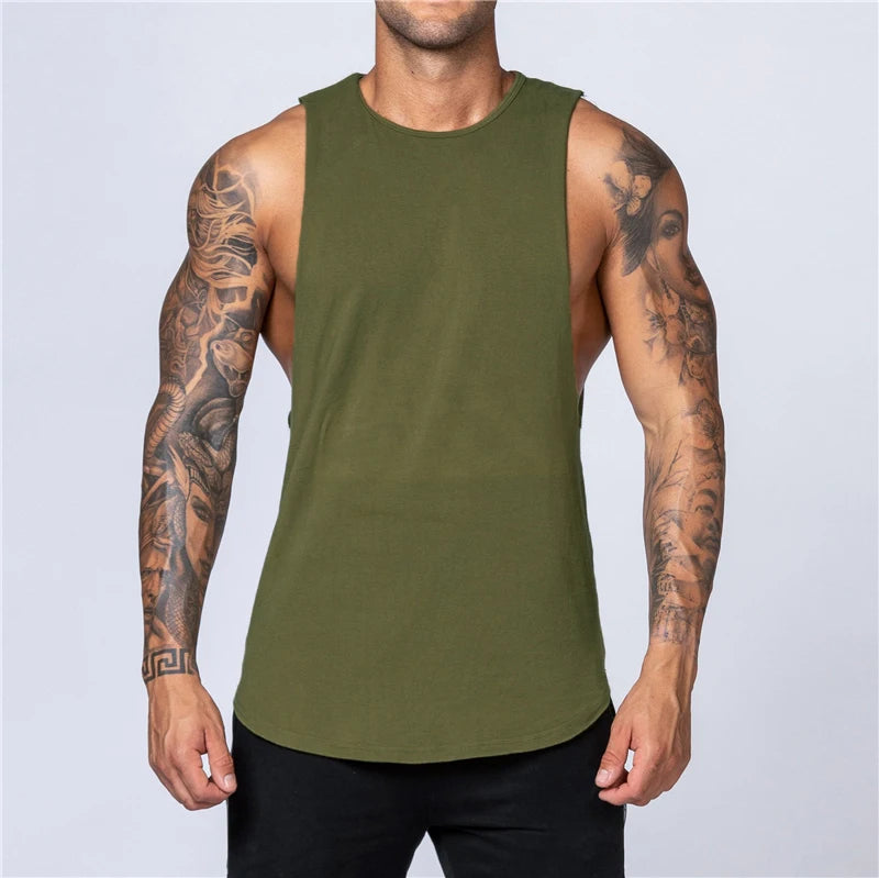 Men's Summer Fitness Cotton Tank Top