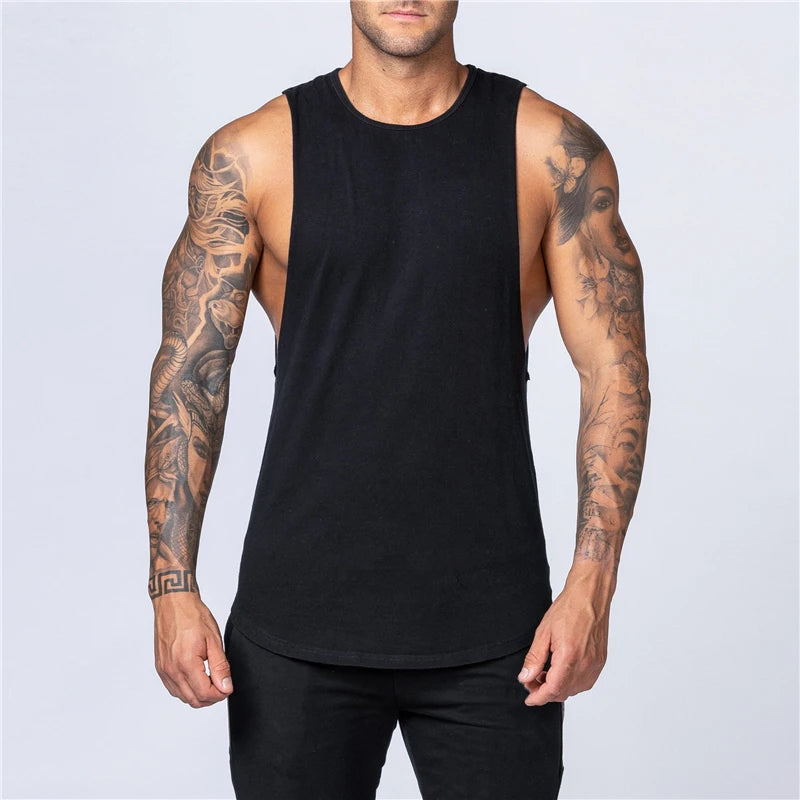 Men's Summer Fitness Cotton Tank Top