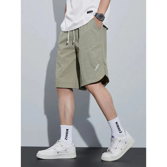 2024 New Summer Men's Shorts Sportswear Light&Thin Quick Dry Nylon Loose Sweat Short Pants Big Size Gym Casual Shorts 8XL