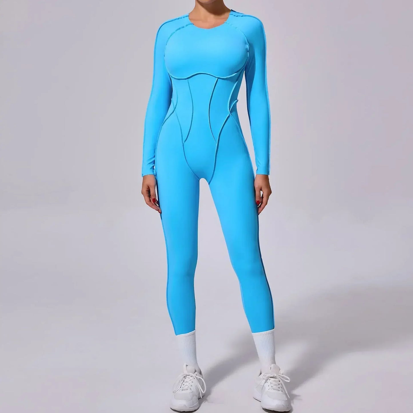 Seamless Yoga Jumpsuits Sports Fitness Hip-lifting Backless Short-sleeved One-piece Workout Gym Leggings Bodysuits for Women