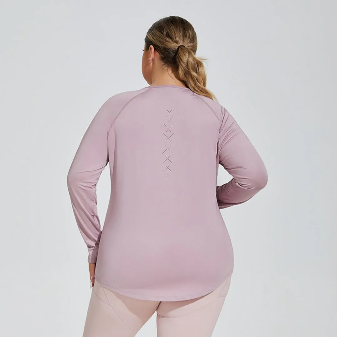 Plus Size  Loose Hip Covering Slimming Yoga Jacket