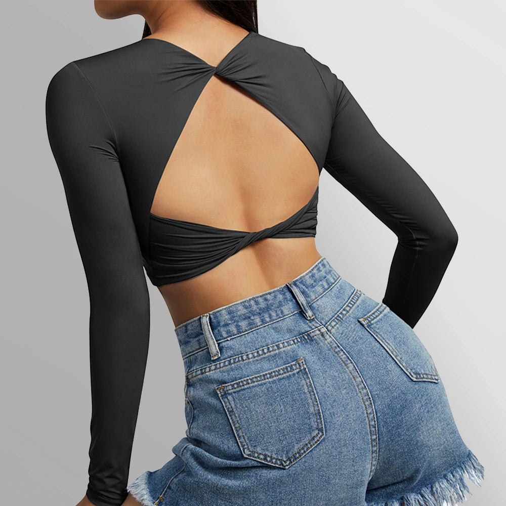 Plus Size Sports Crop Top