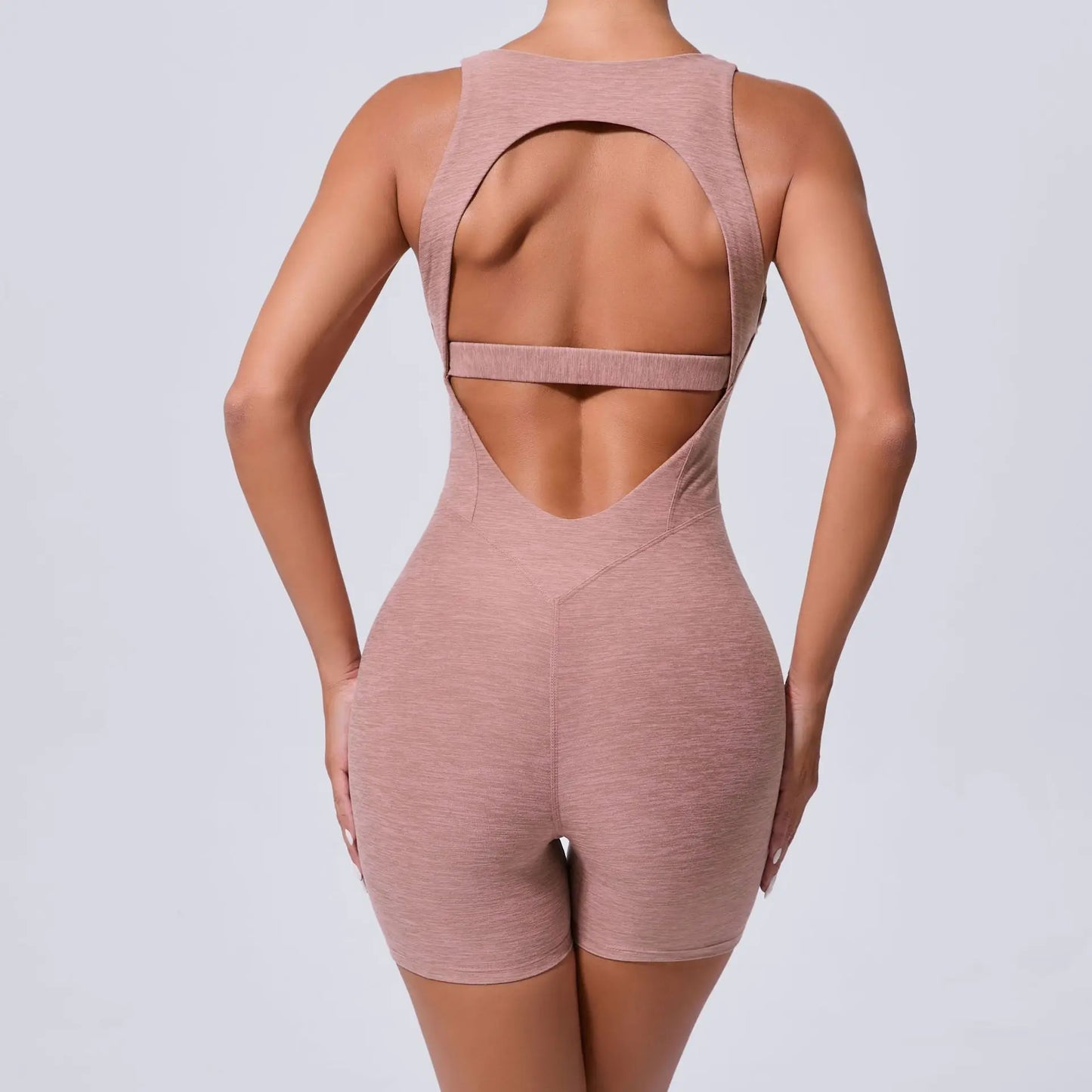Seamless Yoga Sets Sports Fitness High Waist Hip-lifting Shorts Backless Shockproof Bra Suits Workout Gym Shorts Sets for Women