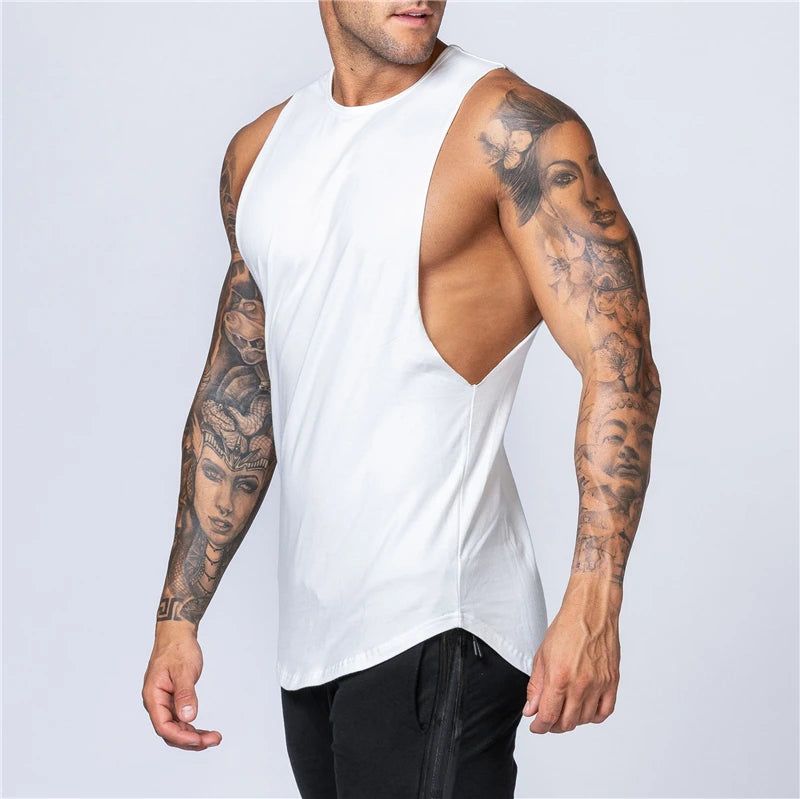 Men's Summer Fitness Cotton Tank Top