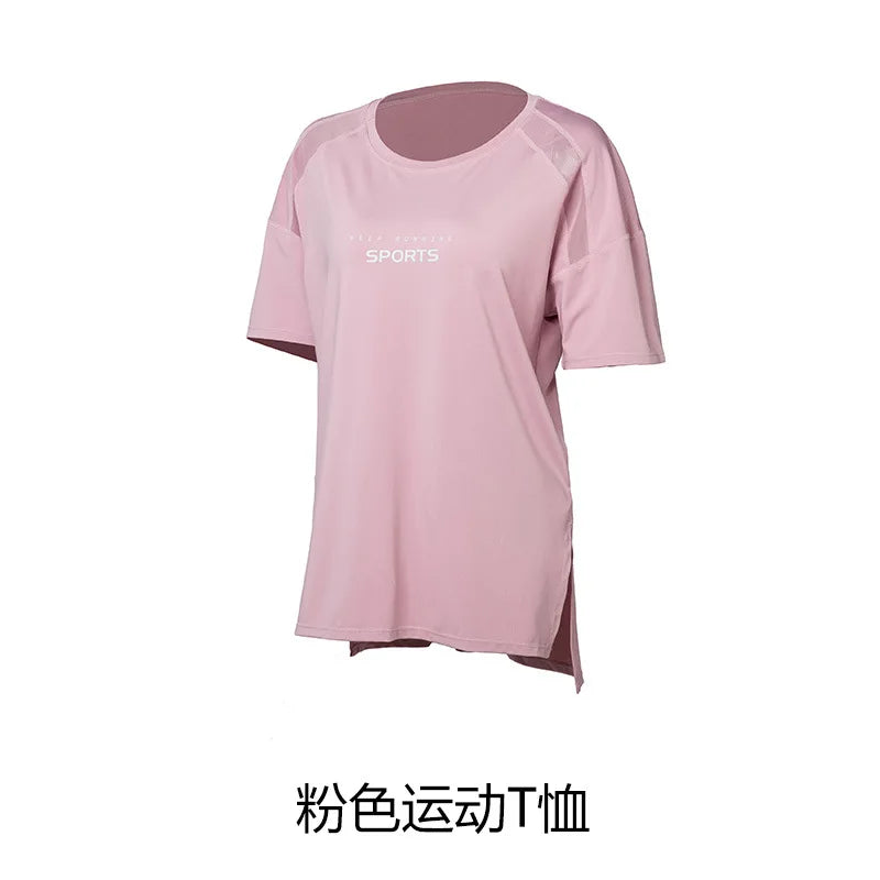 Plus Size High Quality Women Yoga Loose T-Shirt