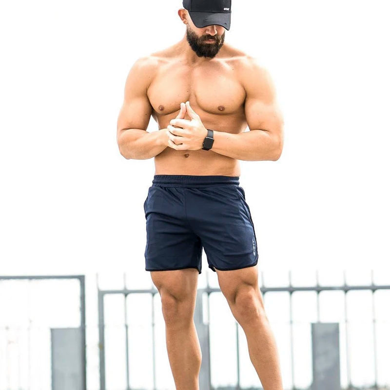 2023 New Summer Running Shorts Men Sports Jogging Fitness Shorts Quick Dry Mens Beach Causel Shorts Sport Gyms Short Pants Male