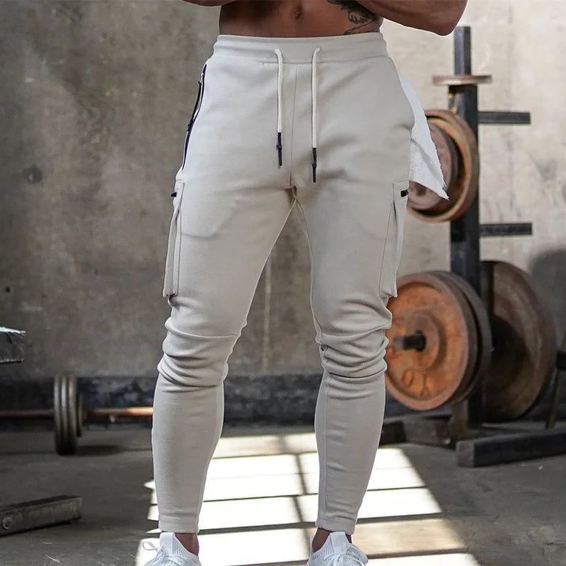 Gym Men's Versatile Multi-Pocket Workout Cargo Pants