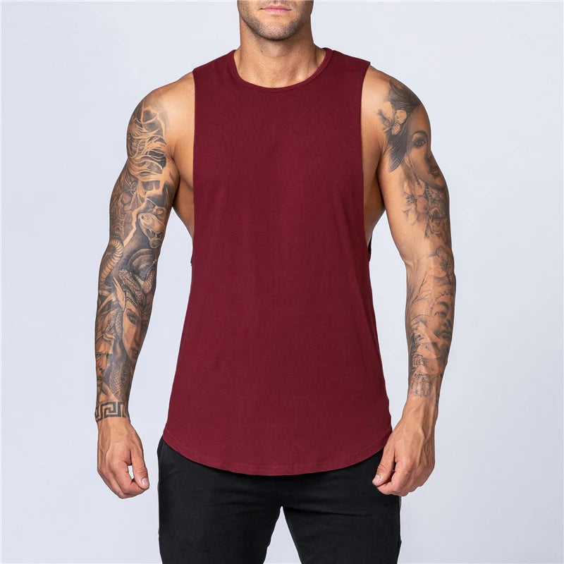 Men's Summer Fitness Cotton Tank Top