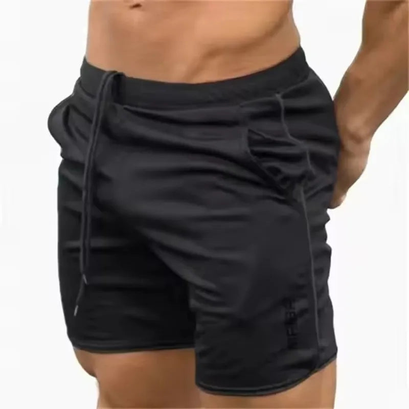 Men running Shorts Summer Gyms Workout Male Breathable Mesh shorts Quick Dry Sportswear Jogger Beach sweatpants Men Short Pants