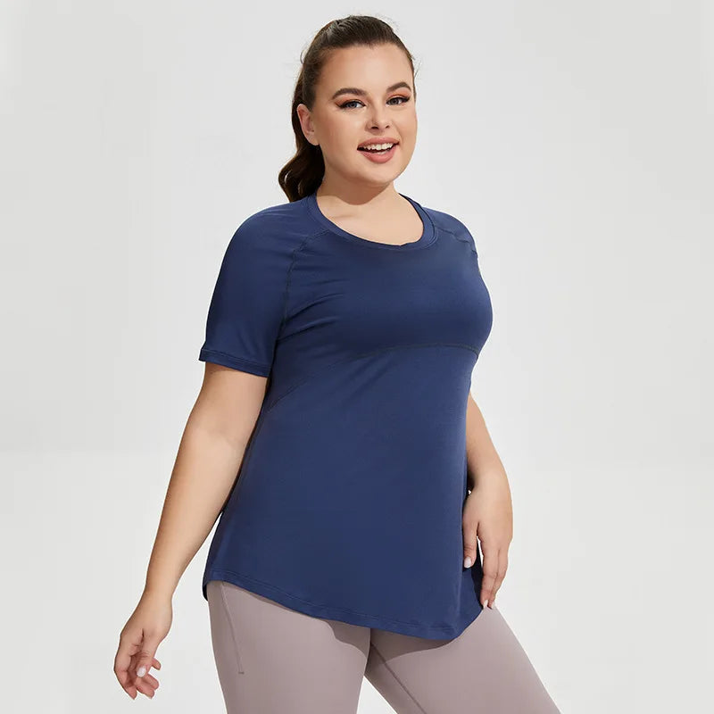 Plus Size Oversized Quick Drying Yoga Sports Top