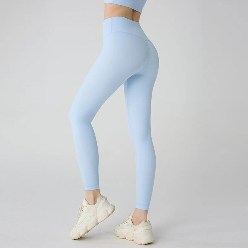 Summer Hot Sale Yoga Leggings Women High Waisted Hip Lifting Fitness Leggings Running Cycling Pants Breathable Sports Leggings