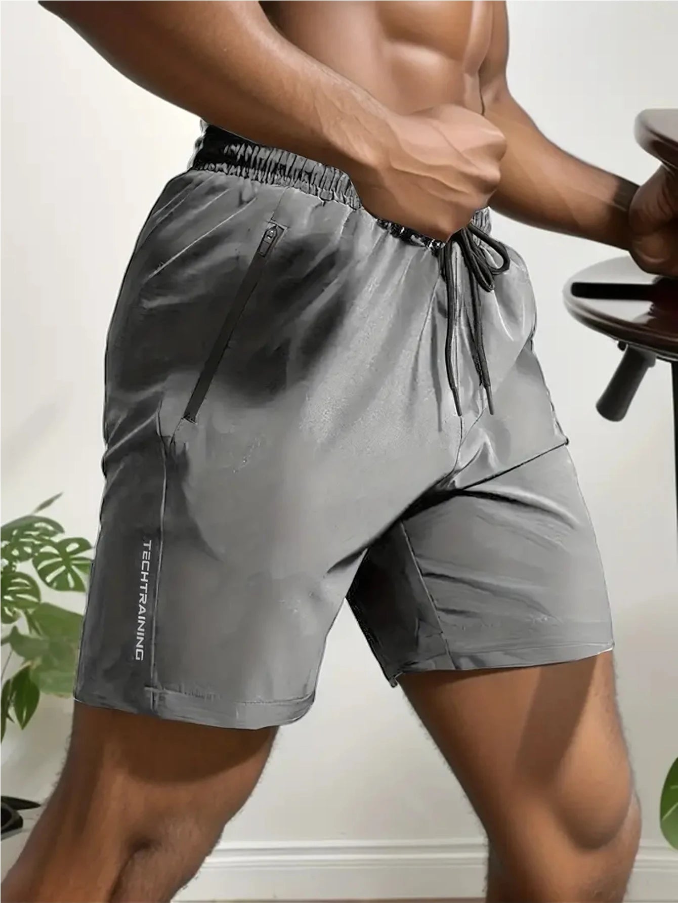 Men's solid-color casual shorts, the top choice for exercise, fitness, and running.