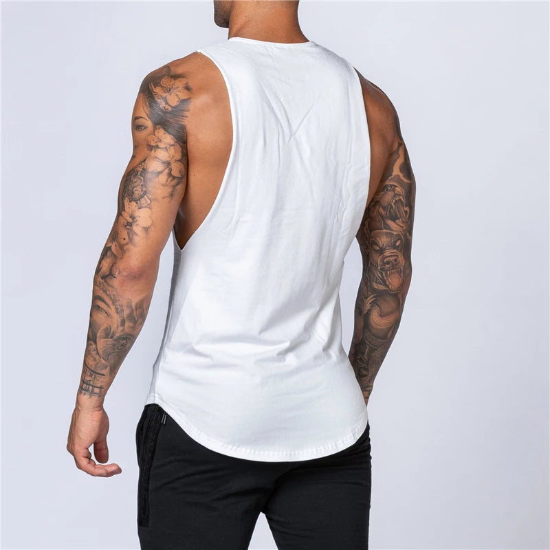 Men's Summer Fitness Cotton Tank Top