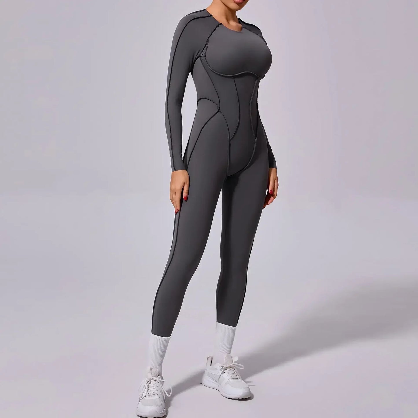 Seamless Yoga Jumpsuits Sports Fitness Hip-lifting Backless Short-sleeved One-piece Workout Gym Leggings Bodysuits for Women