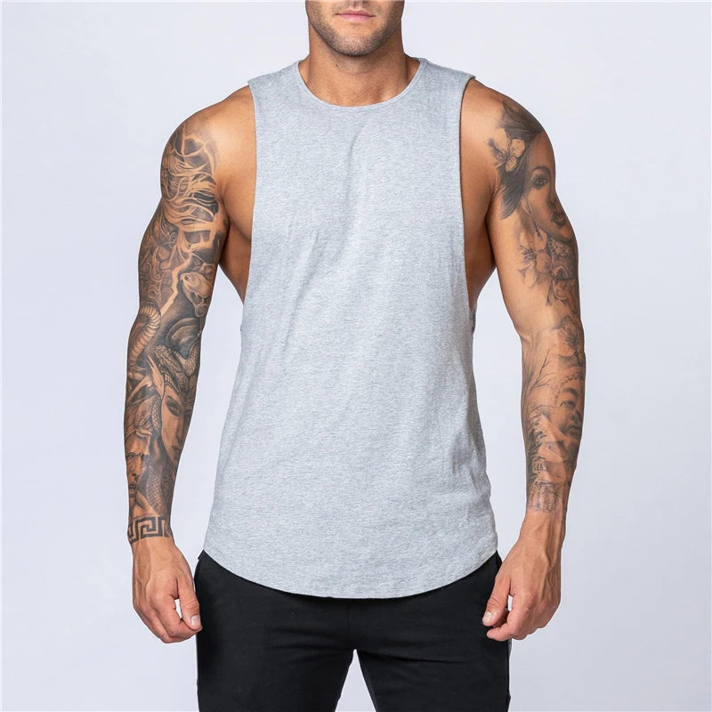 Men's Summer Fitness Cotton Tank Top