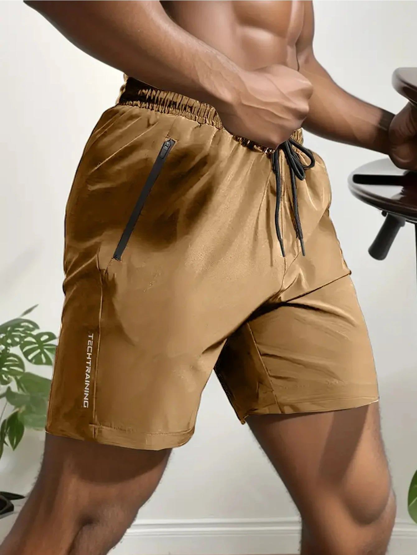 Men's solid-color casual shorts, the top choice for exercise, fitness, and running.
