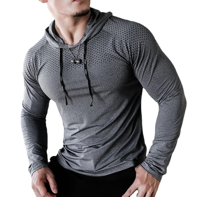 Mens Fitness Tracksuit Running Sport Hoodie