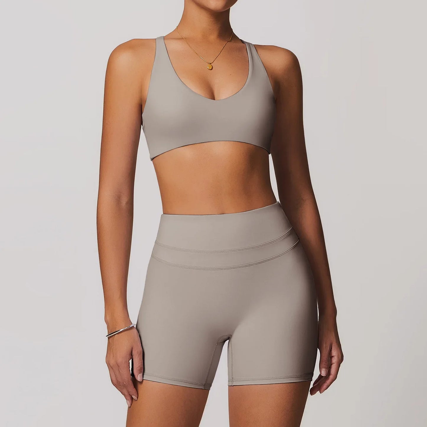 Seamless Sportswear Women Yoga Sets Quick-Dry Gym Clothes Solid Sports Bra Gym Shorts Leggings Yoga Fitness Suits Tracksuits