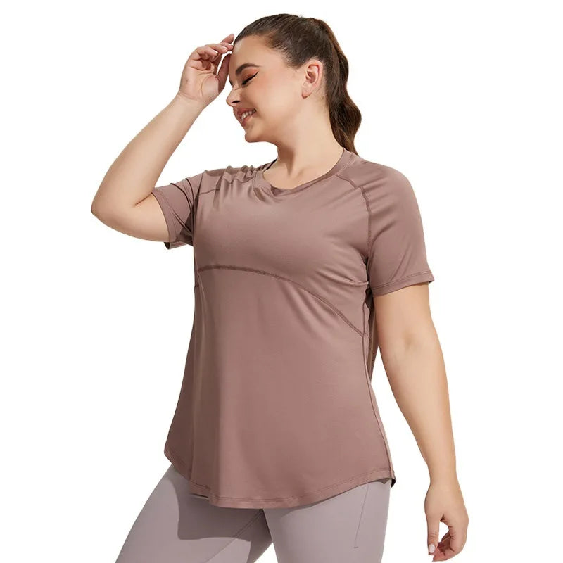 Plus Size Oversized Quick Drying Yoga Sports Top