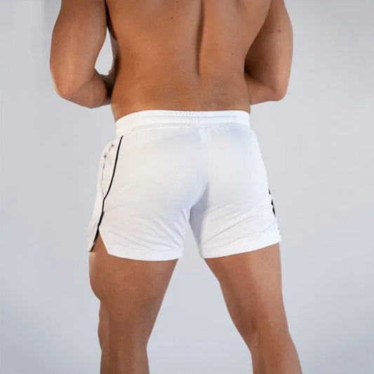 Mens Running Shorts Summer Bodybuilding Fitness Breathable Mesh Quick-drying Gym Short Pants Male Joggers Workout Beach Shorts