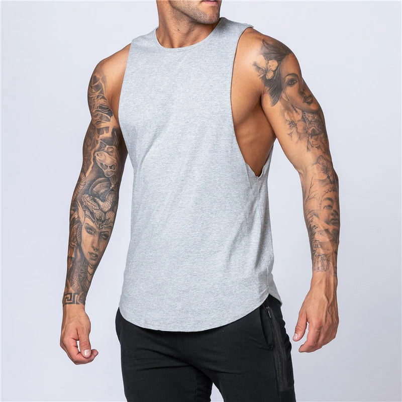 Men's Summer Fitness Cotton Tank Top